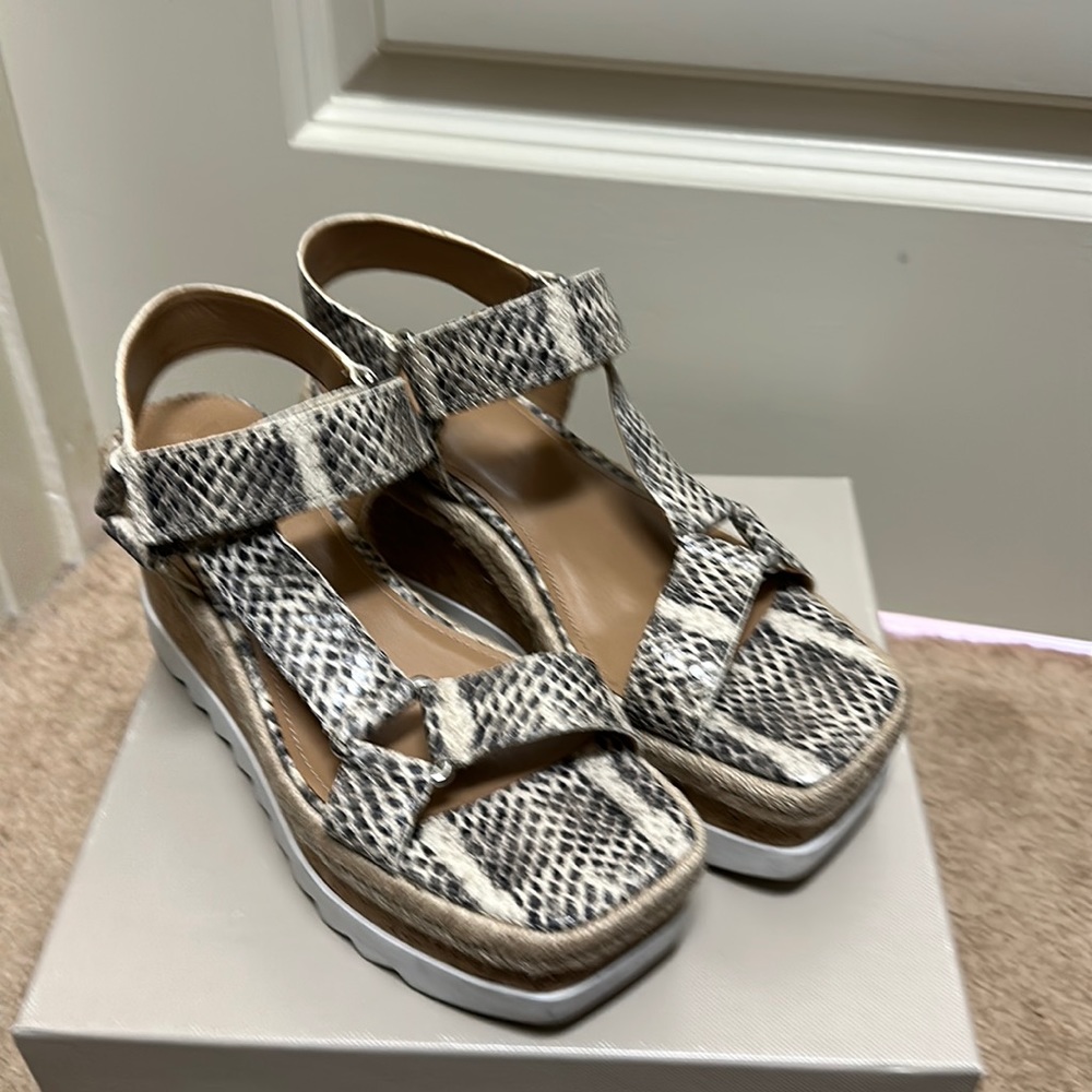 Marc Fisher snakeskin platform